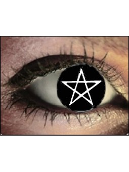 Lentilles croix satanique