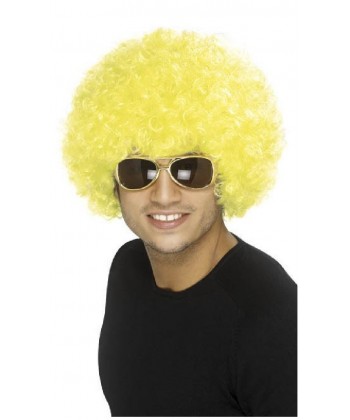 Afro jaune Homme