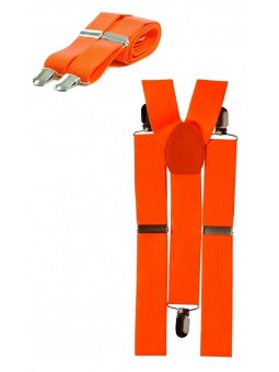 Bretelles Les bronzés font du ski orange