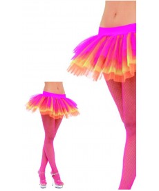 Tutu tulle multicolore fluo