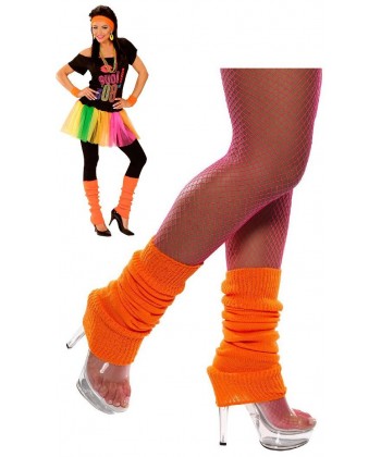 Chaussettes de danse orange fluo