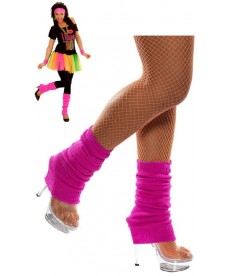 Chaussettes de danse rose fluo