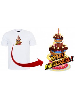 Tshirt joyeux anniversaire