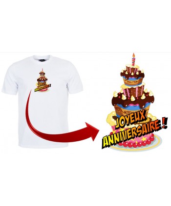 Tshirt joyeux anniversaire