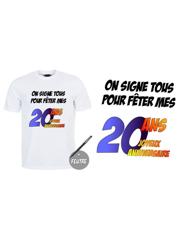 Tshirt 20ans"