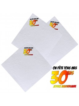 Serviettes 30ans