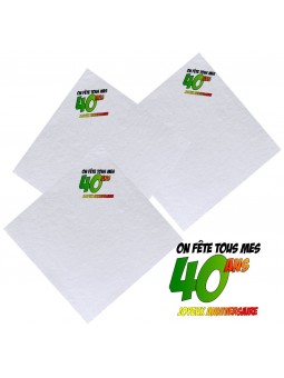 serviettes 40ans