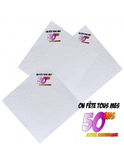 serviettes 50ans