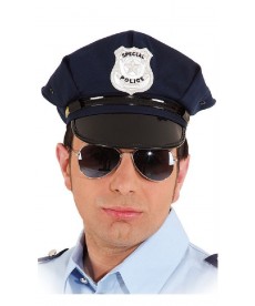 Casquette de policier bleue