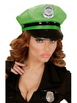 Casquette femme flic verte