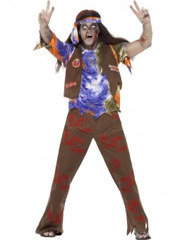 Déguisement hippie homme zombie