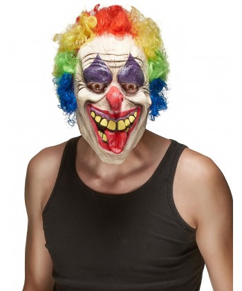 Masque latex clown méchant