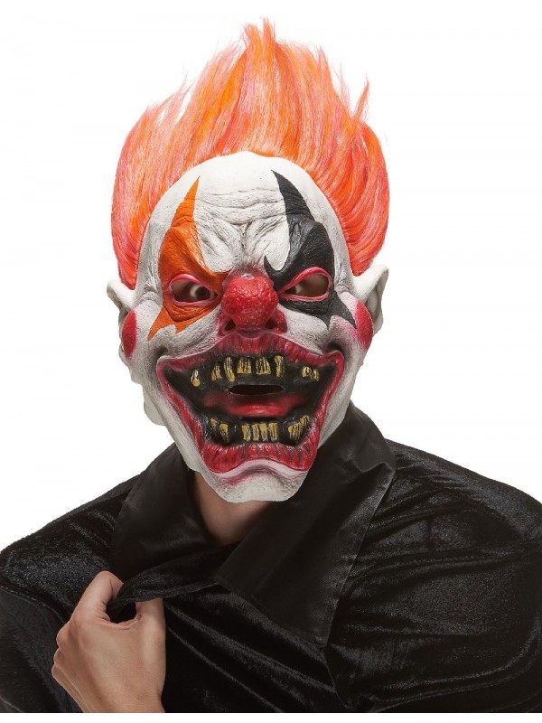 Masque latex clown méchant