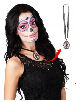 collier Dia de los muertos.