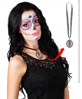 collier Dia de los muertos.