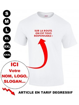 T shirt personnalisé publicitaire