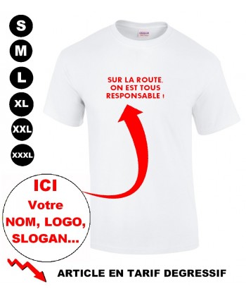 T shirt personnalisé publicitaire