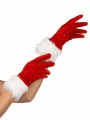 Gants rouge de noël