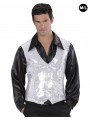 Gilet disco argent