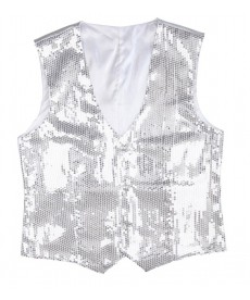 Gilet disco argent