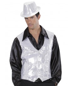 Gilet disco argent