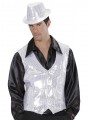 Gilet disco argent