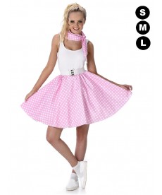 Jupe annees 60 Rock and Roll rose