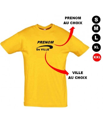 Tee shirt "Brice" au prénom et ville