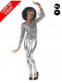 Pantalon disco argent