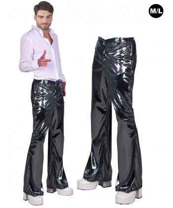 Pantalon disco argent 