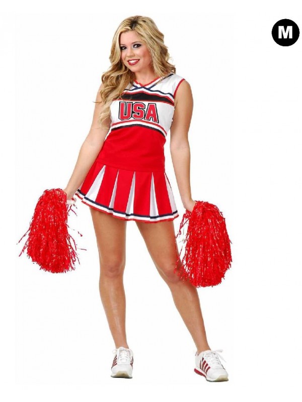 Déguisement de pompom girl USA rouge femme : Deguise-toi, achat de