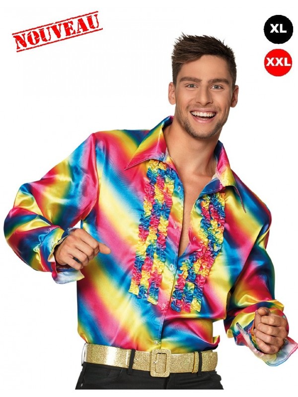 Chemise multicolore grande taille