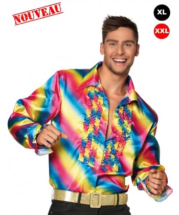 Chemise multicolore grande taille