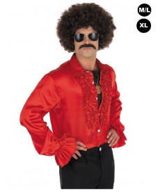 Chemise disco rouge