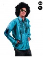 Déguisement "Chemise Disco bleue turquoise"