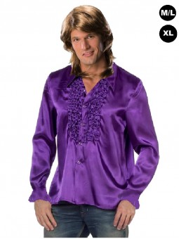 Déguisement "Chemise Disco violette"