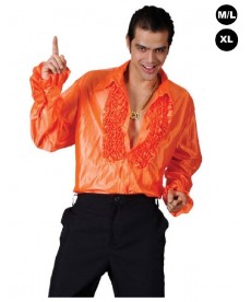 Déguisement "Chemise Disco orange"