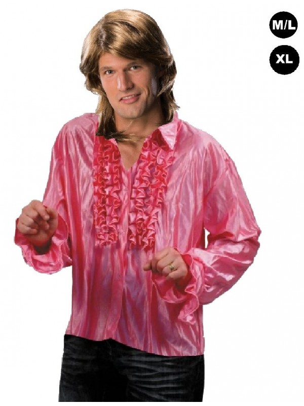 Déguisement "Chemise Disco rose"