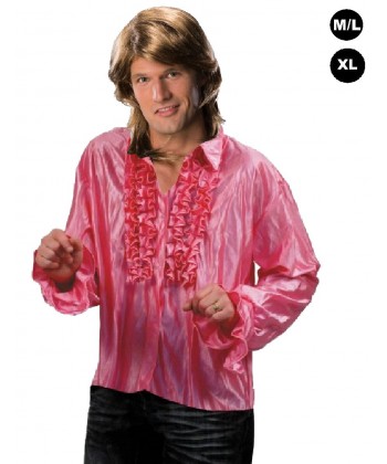 Déguisement "Chemise Disco rose"