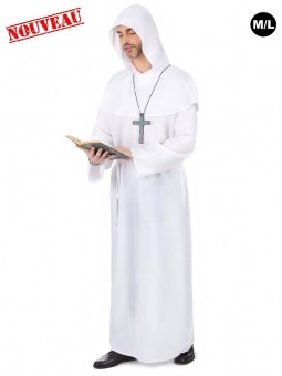 déguisement de moine blanc