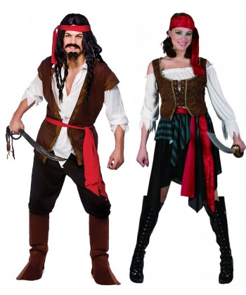 Déguisement couple de PIRATE