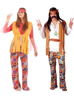 Déguisement couple de HIPPIES