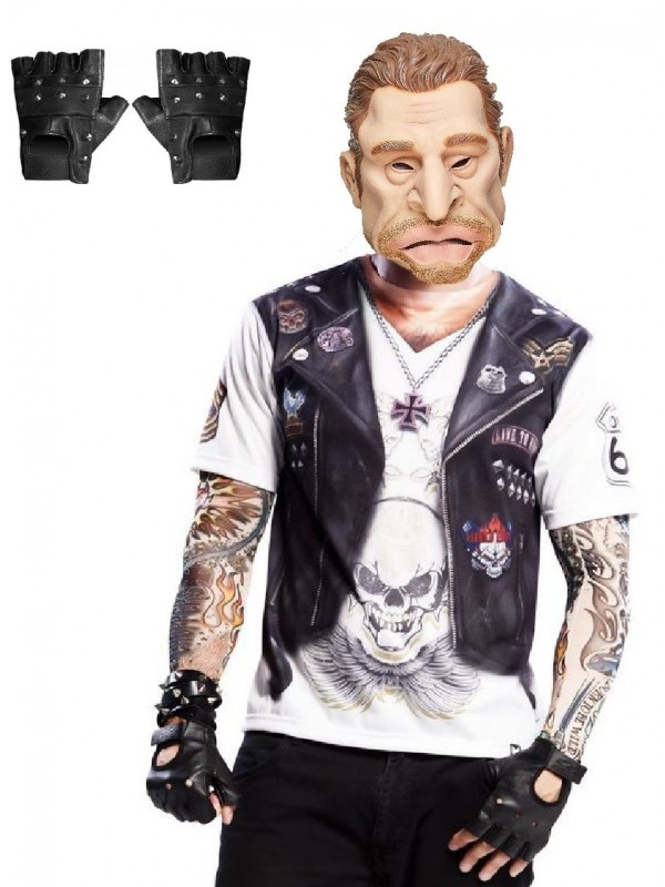 Gants Cuir Cloutés / Punk / Biker