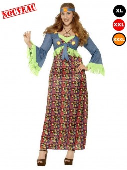 déguisement grande taille hippie femme