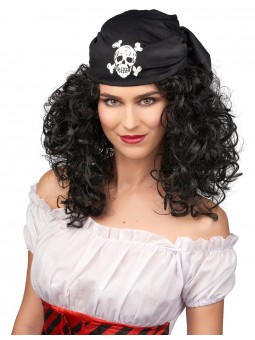 Perruque femme pirate chatain