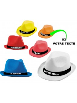 Borsalino chapeau personnalisé