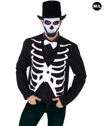 gilet halloween squelette