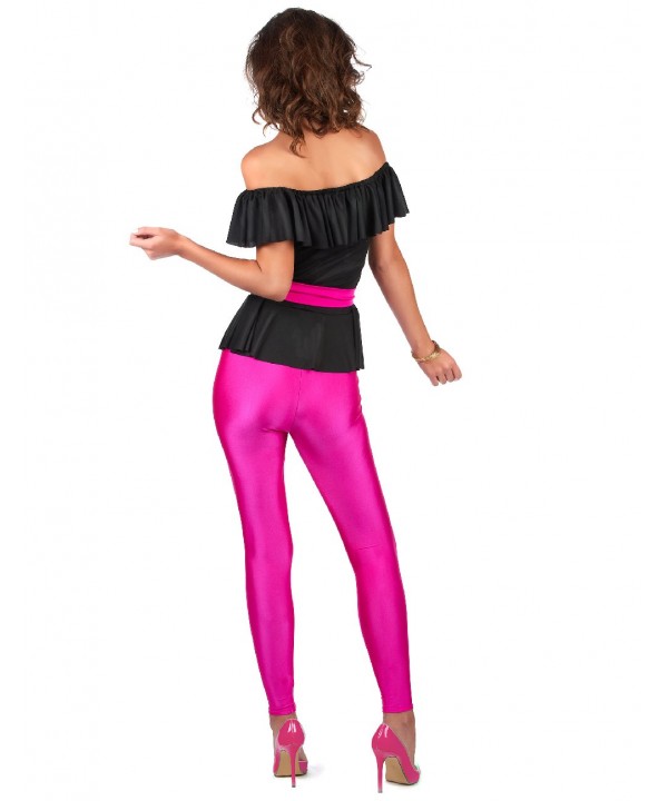 Costume Années 80 Pour Femme - Ensemble De 19 Accessoires (T-shirt, Sac Banane, Serre-tête, Lunettes, Gants, Etc.) - Pour Soirée à Thème, Carnaval, Halloween