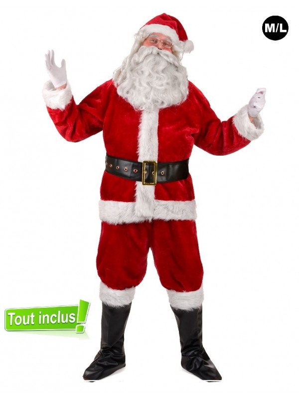 Costume de père noel complet