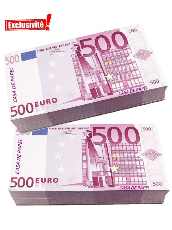 liasse faux billet casa de papel